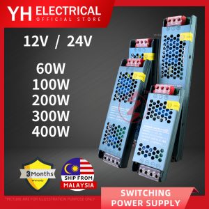 Power Supply AC110V-240V TO DC12V 24V 60W 100W 200W 300W 400W Switching Transformers Led Driver For Led Strip